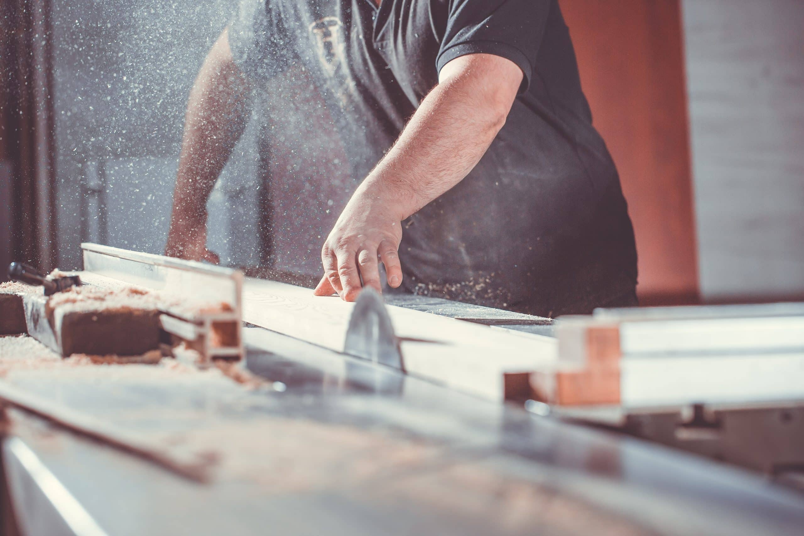Joinery, wood work concept, professional joiner, carpenter making, sawing furniture, handcraft, manufacture work